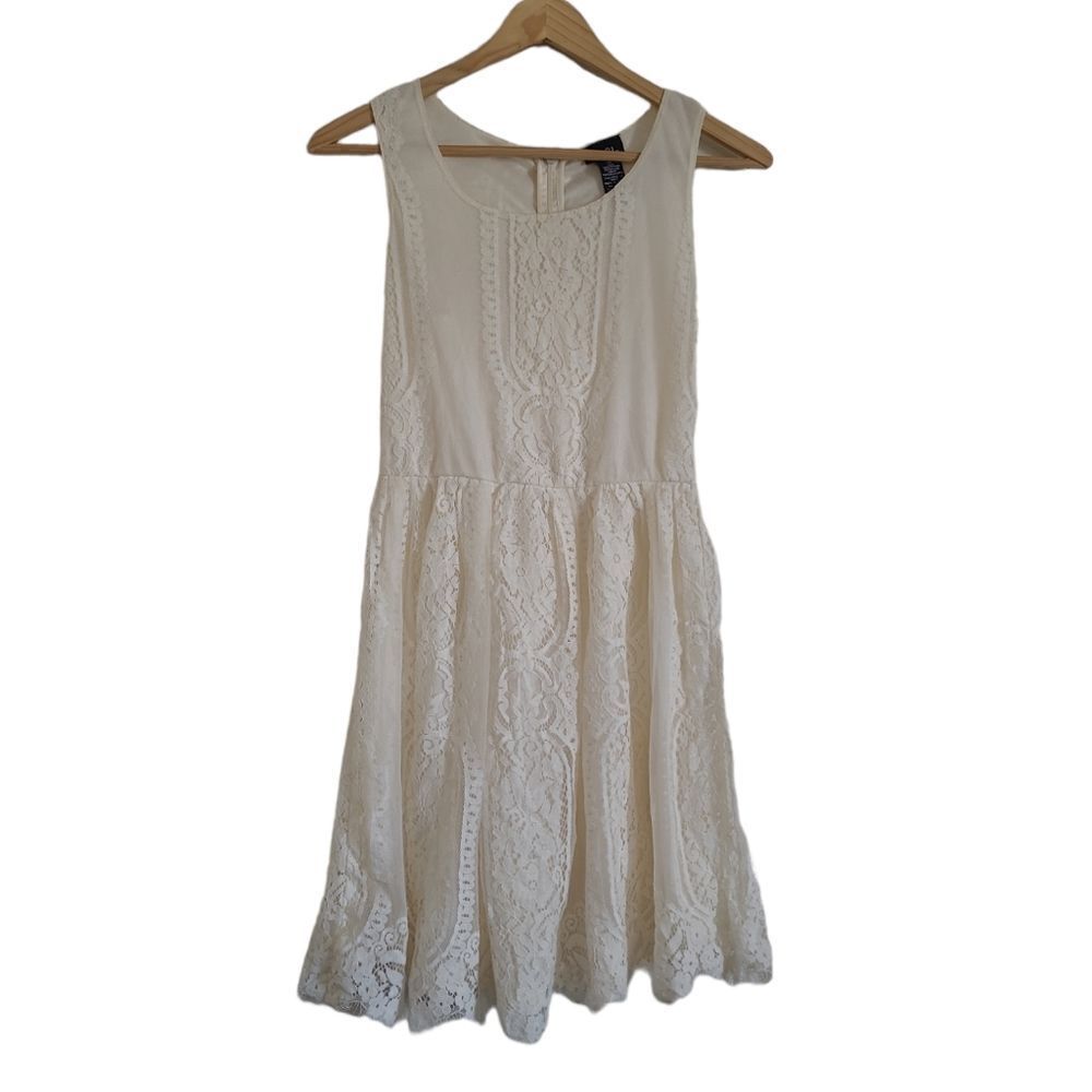 Summer dress cream white lace dress size xs rue 21